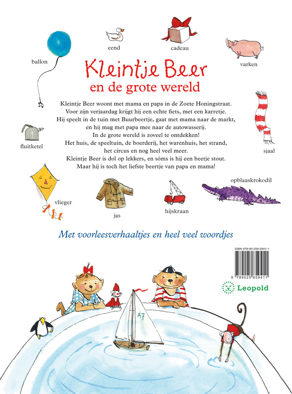 Achterkant van Kleintje Beer en de grote wereld