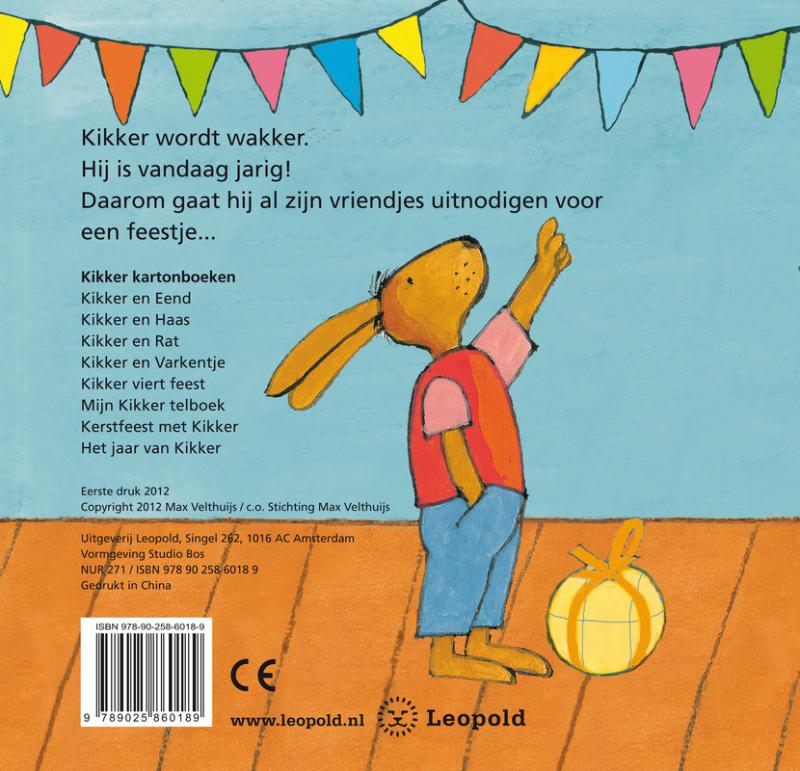 Achterkant van Kikker is jarig