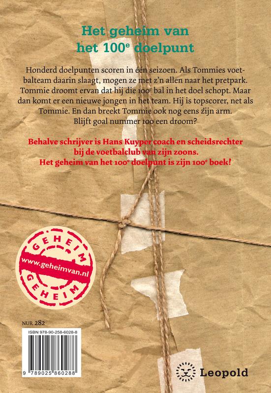 Achterkant van Het geheim van het 100e doelpunt