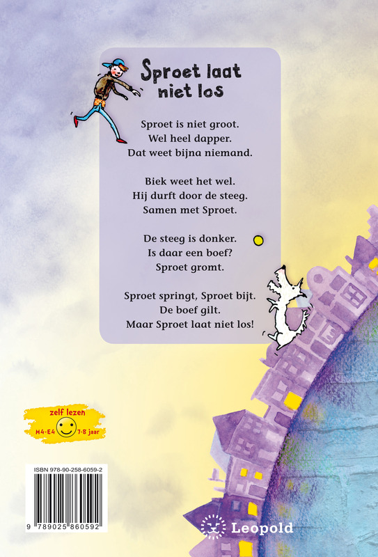 Achterkant van Sproet laat niet los