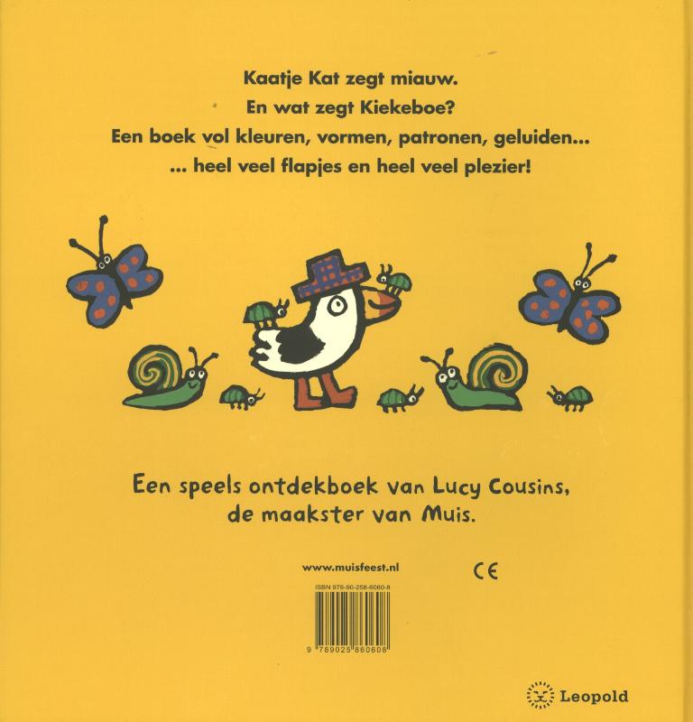 Achterkant van Kaatje Kat en Kiekeboe