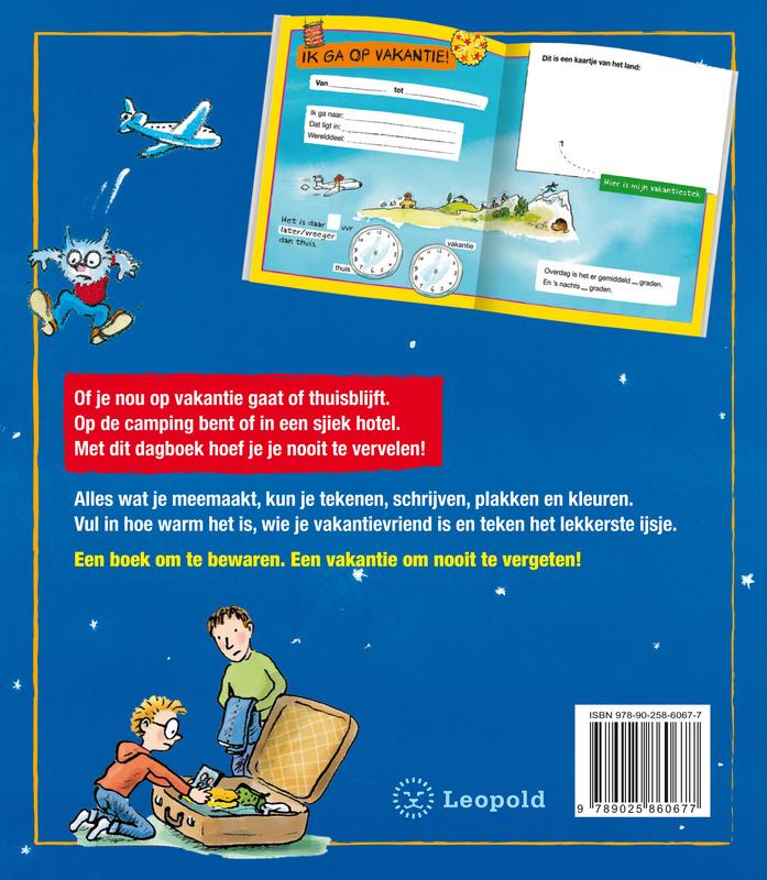 Achterkant van Vakantie-dagboek