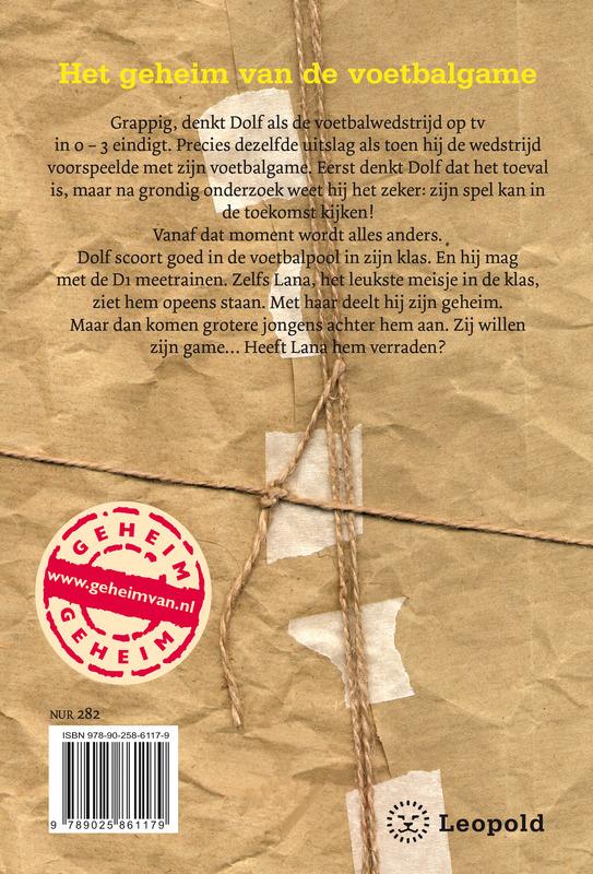 Achterkant van Het geheim van de voetbalgame