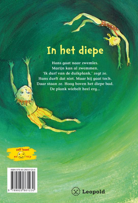 Achterkant van In het diepe