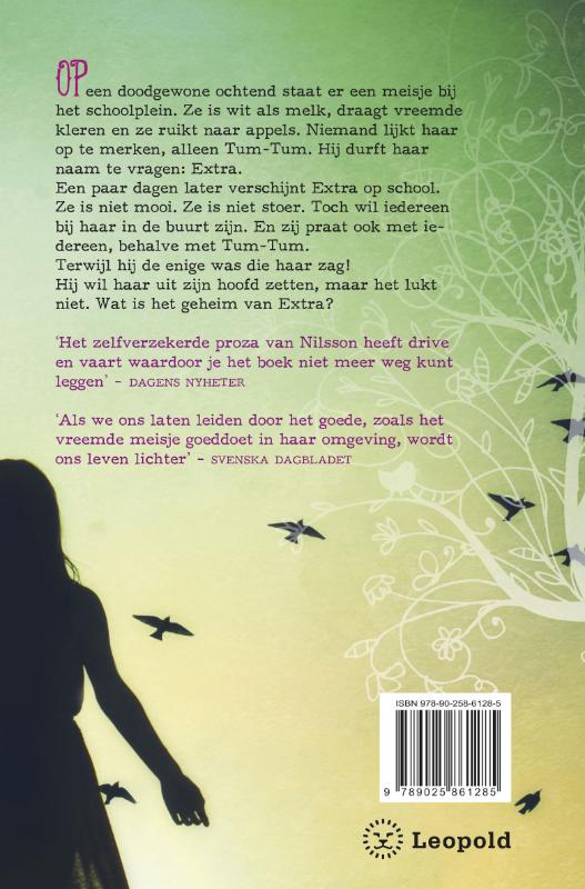 Achterkant van Op een morgen stond ze daar