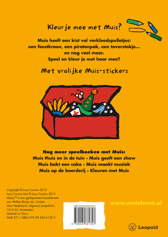 Achterkant van Muis verkleed-kleurboek