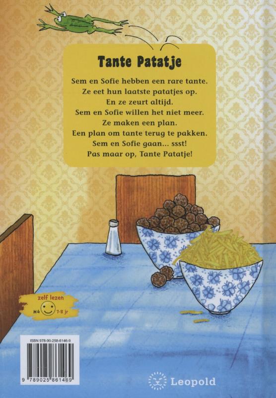 Achterkant van Tante Patatje