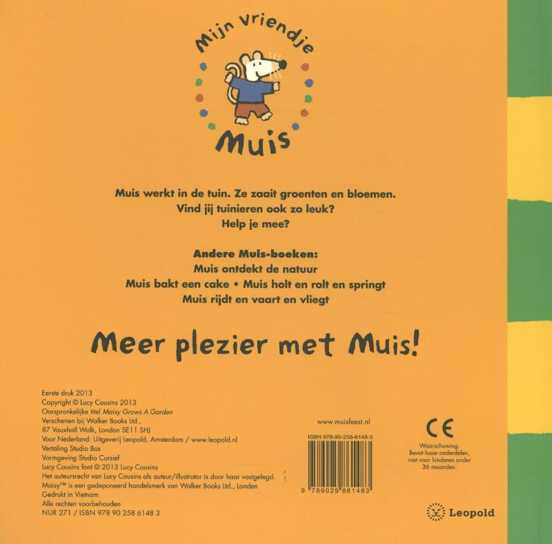 Achterkant van Muis maakt een tuintje