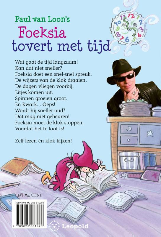 Achterkant van Foeksia tovert met tijd
