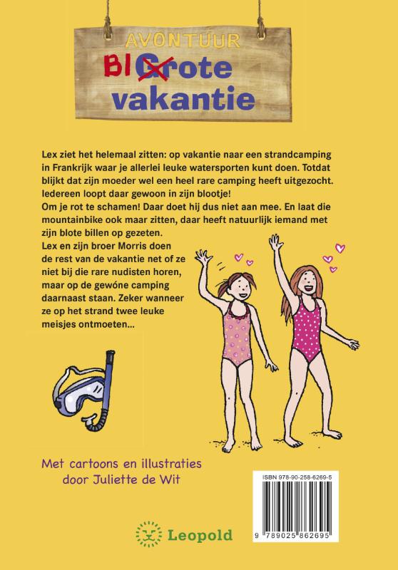 Achterkant van Blote vakantie