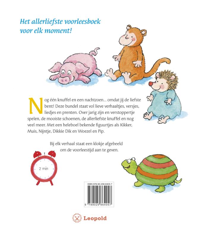 Achterkant van Een knuffeltje hier, een knuffeltje daar