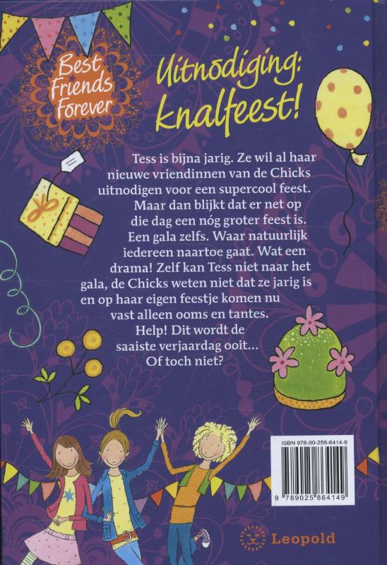 Achterkant van Uitnodiging : knalfeest!
