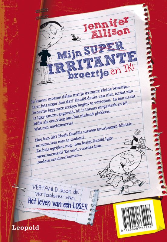 Achterkant van Mijn super irritante broertje en ik!