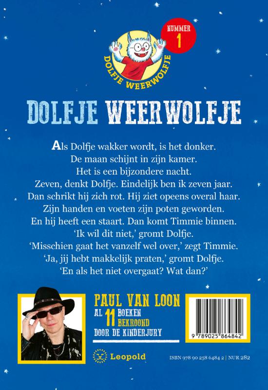 Achterkant van Dolfje Weerwolfje