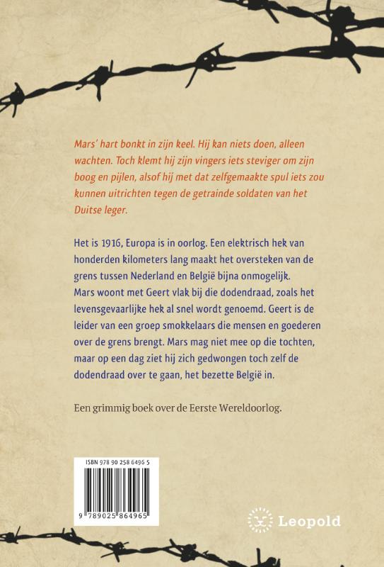 Achterkant van Achter de draad