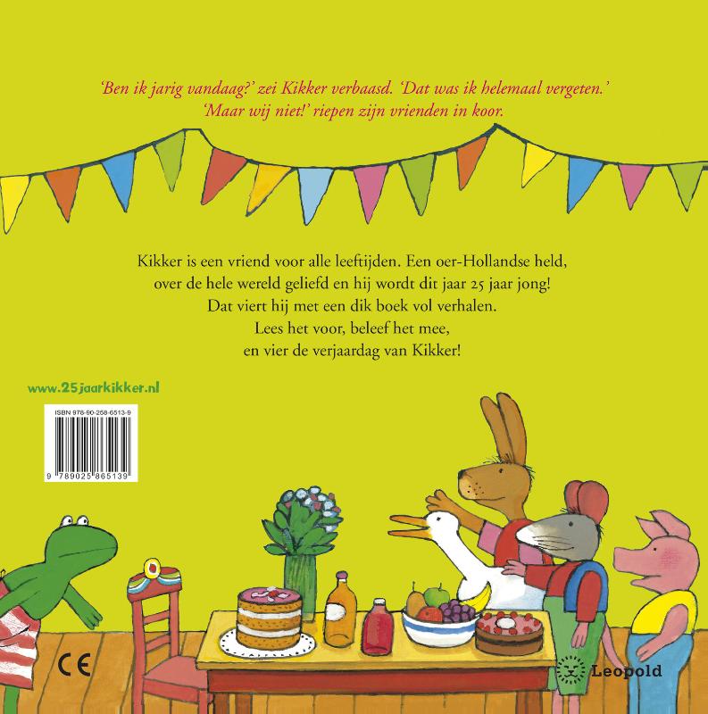 Achterkant van Het dikke verjaardagsboek van Kikker