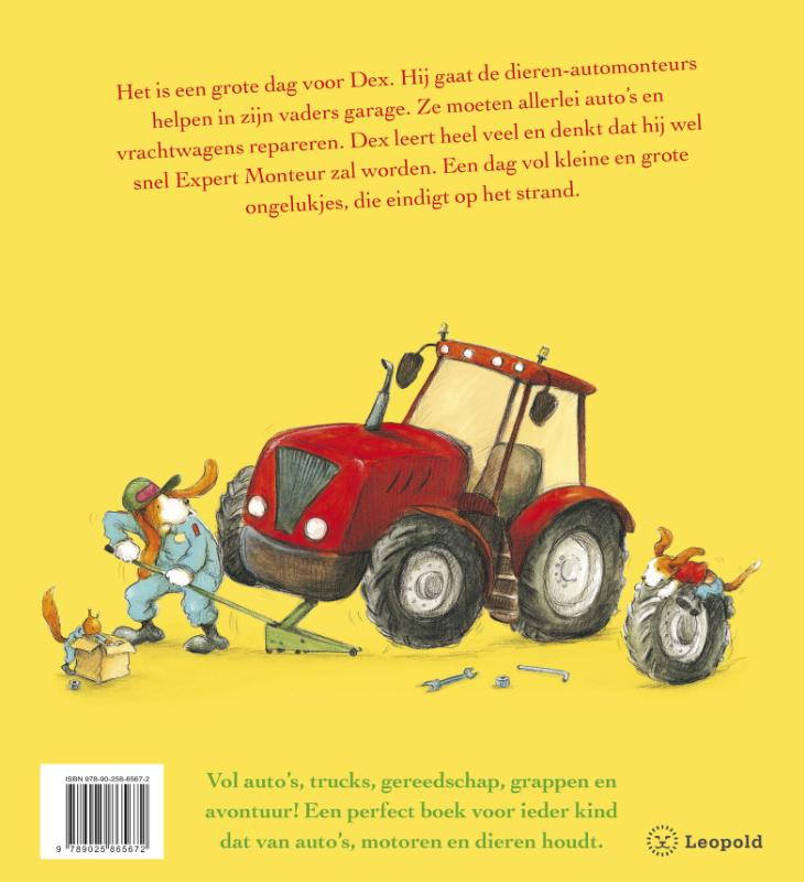 Achterkant van Een dag met de dierengarage