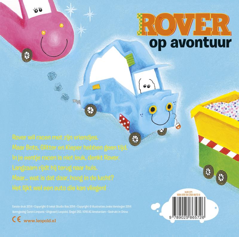 Achterkant van Rover op avontuur