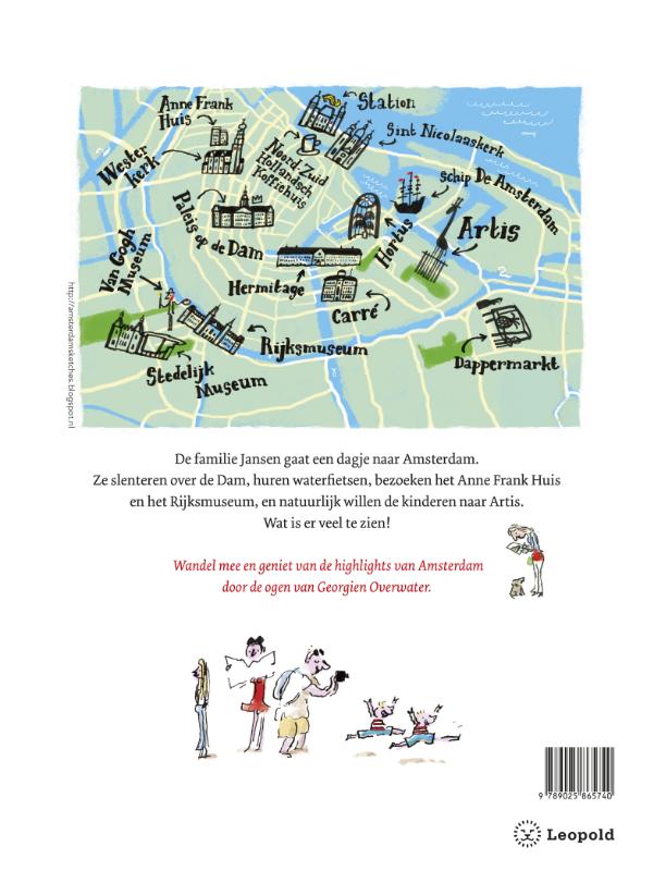 Achterkant van Amsterdam Nederlandse editie