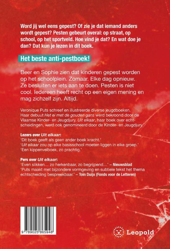 Achterkant van Pesten: stop!