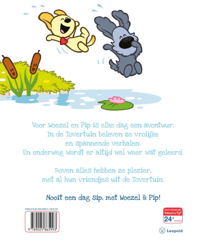 Achterkant van Avonturen in de Tovertuin