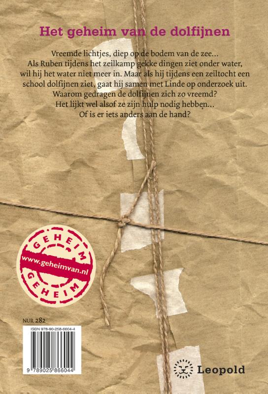 Achterkant van Het geheim van de dolfijnen