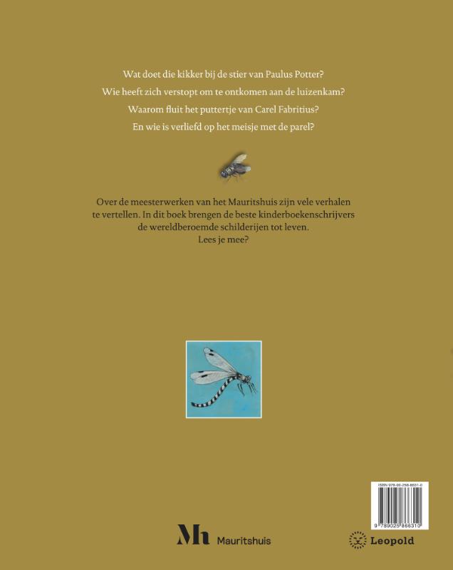 Achterkant van Het meisje met de parel