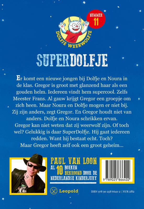 Achterkant van SuperDolfje