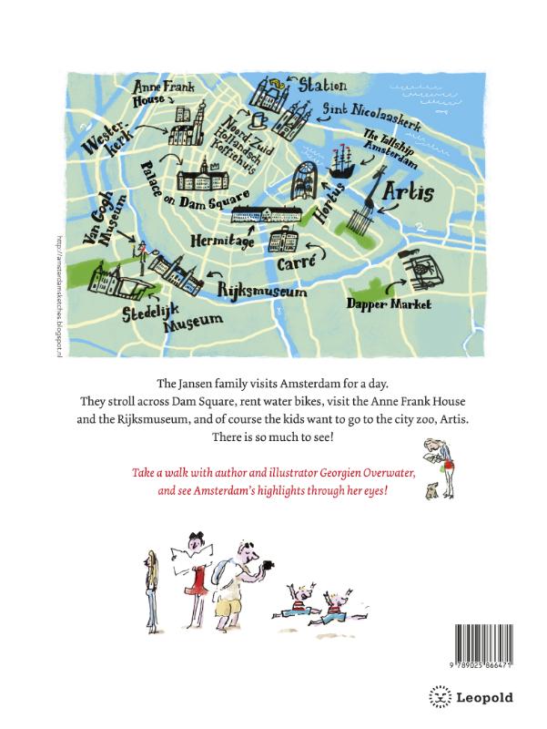 Achterkant van Amsterdam English edition