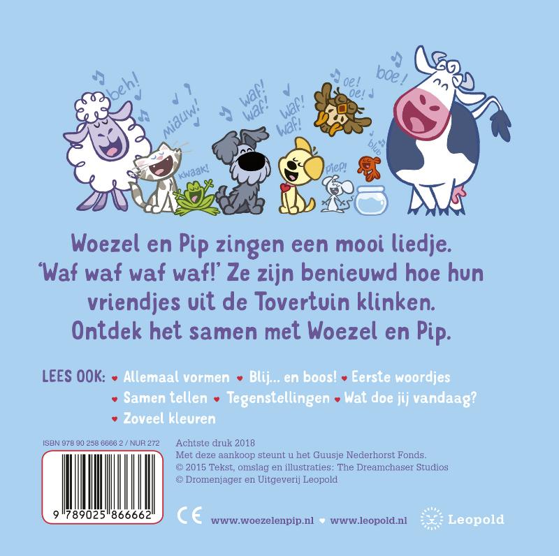 Achterkant van Allemaal dieren