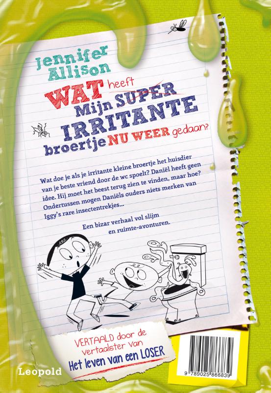 Achterkant van Wat heeft mijn superirritante broertje nu weer gedaan?