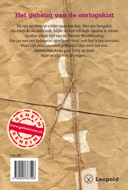 Achterkant van Het geheim van de oorlogskist