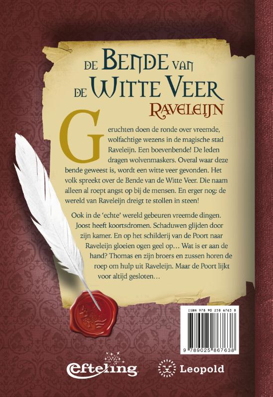 Achterkant van De bende van de Witte Veer