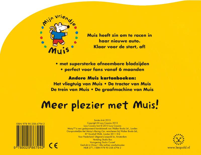 Achterkant van De raceauto van Muis