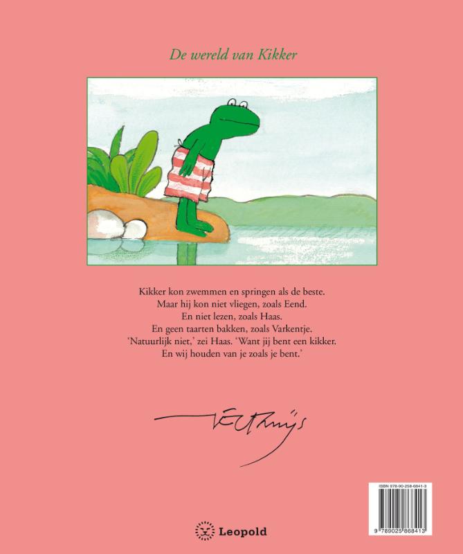 Achterkant van Kikker is Kikker