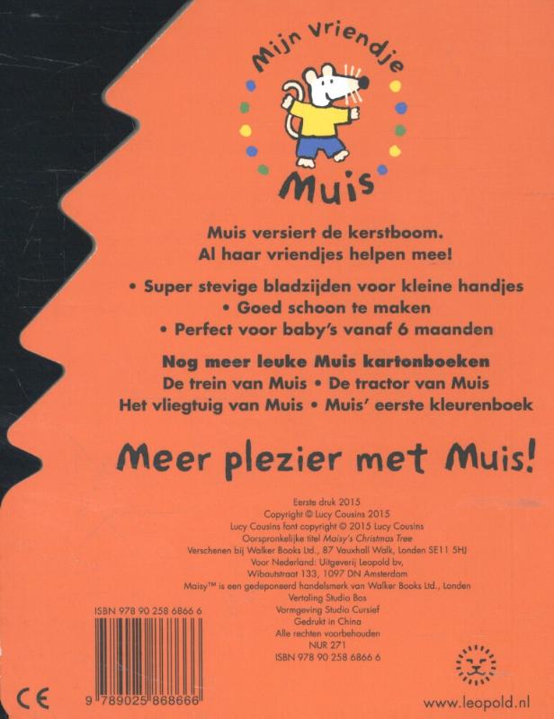 Achterkant van De kerstboom van Muis
