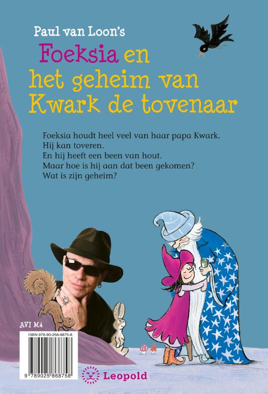 Achterkant van Foeksia en het geheim van Kwark de tovenaar