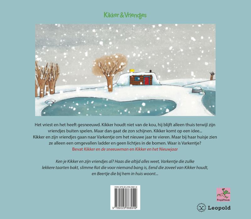 Achterkant van Kikkers warme winterboek