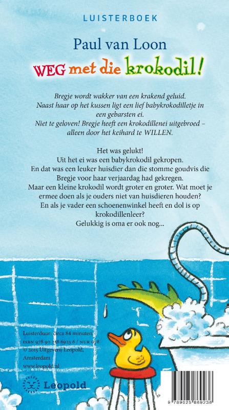 Achterkant van Weg met die krokodil