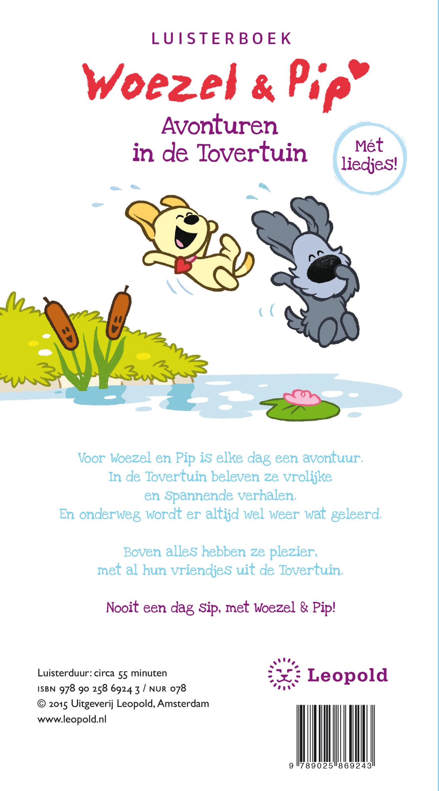 Achterkant van Woezel & Pip - Avonturen in de Tovertuin