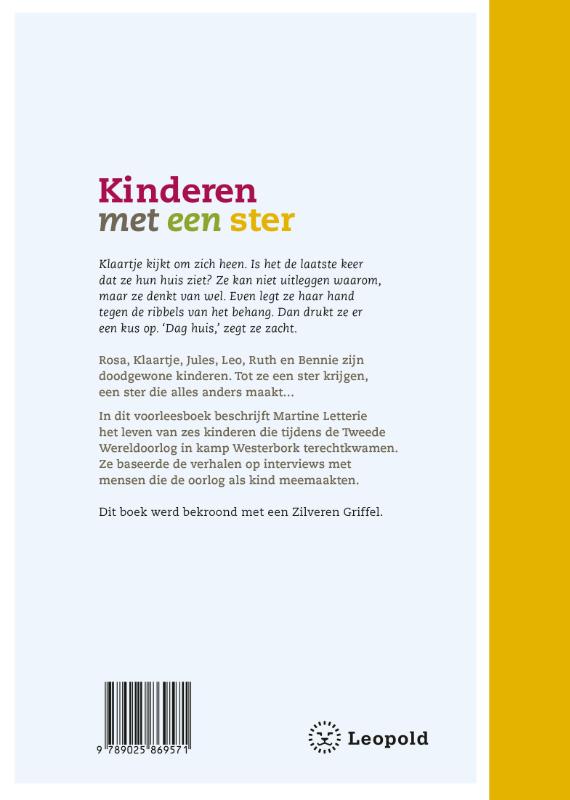 Achterkant van Kinderen met een ster