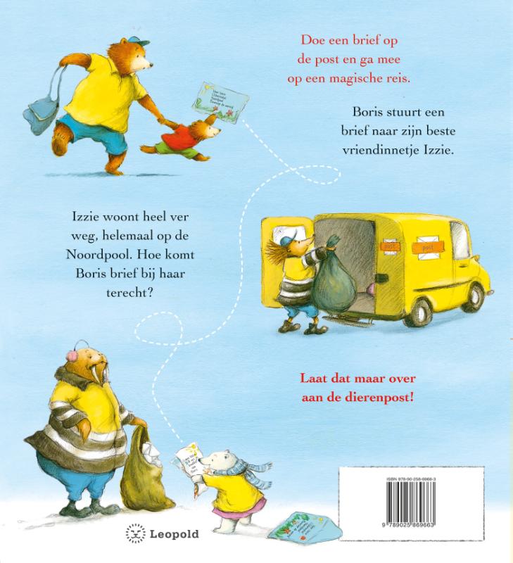 Achterkant van Een dag met de dierenpost