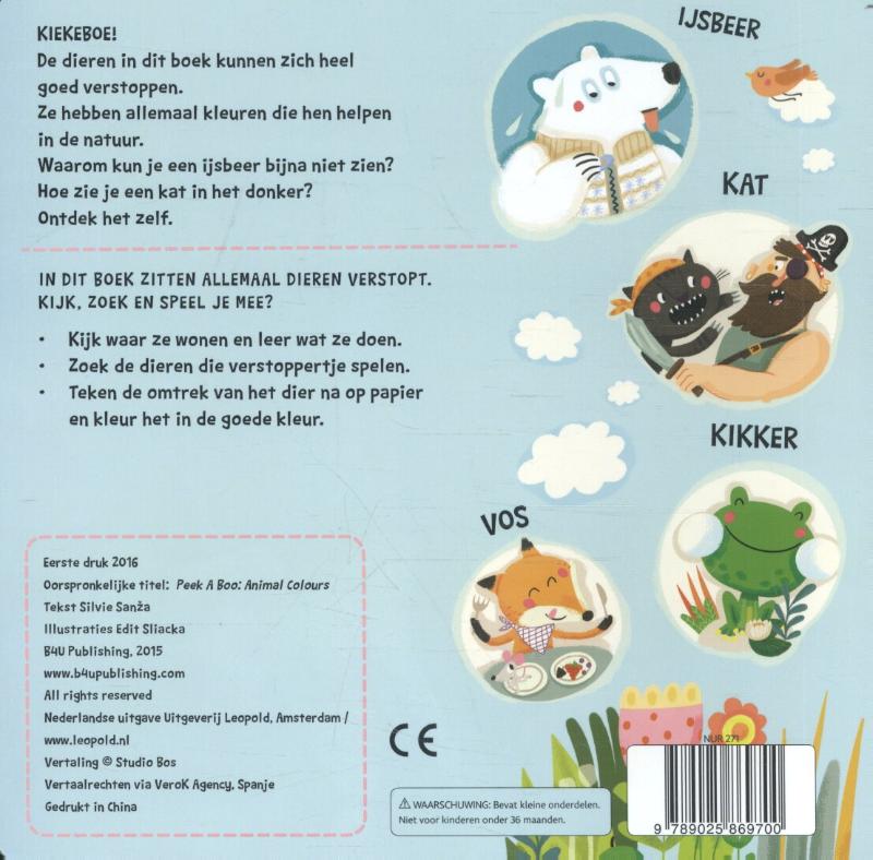Achterkant van Dieren kleuren