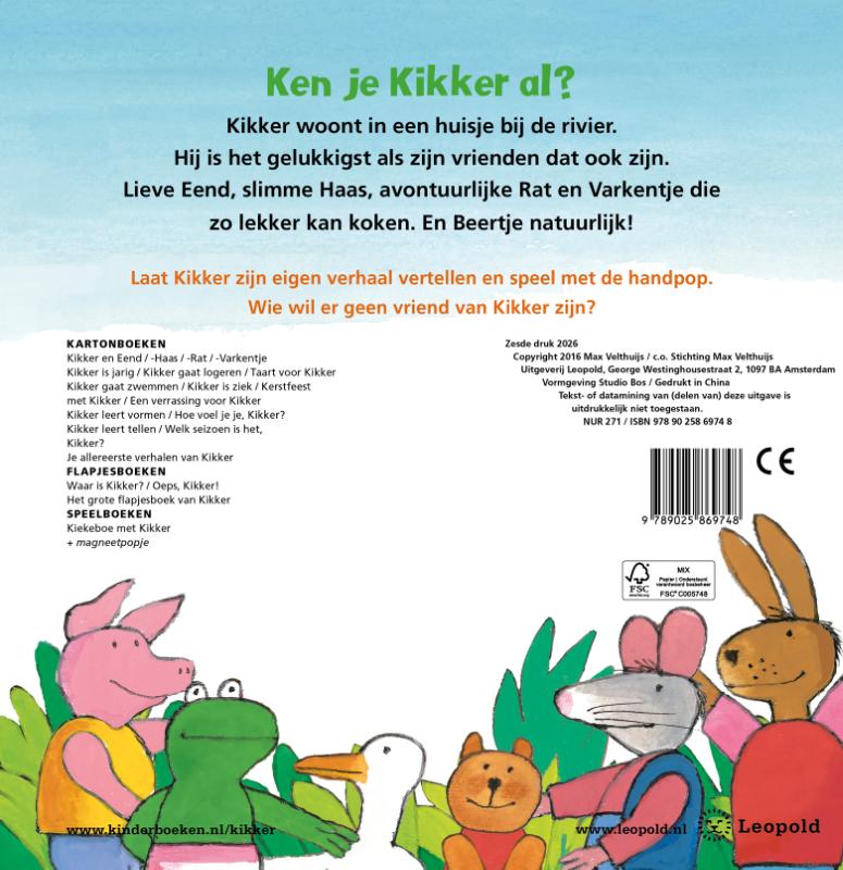 Achterkant van Ik ben Kikker!