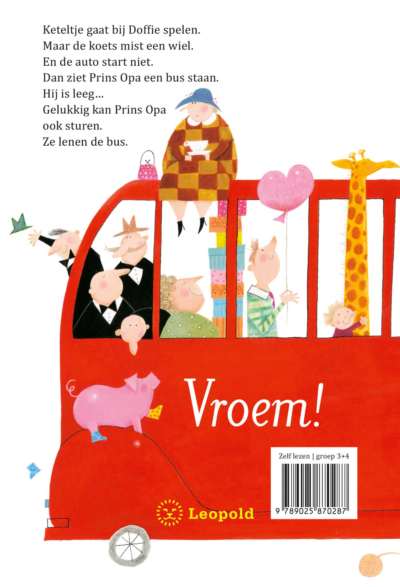 Achterkant van Op pad met Prins Opa