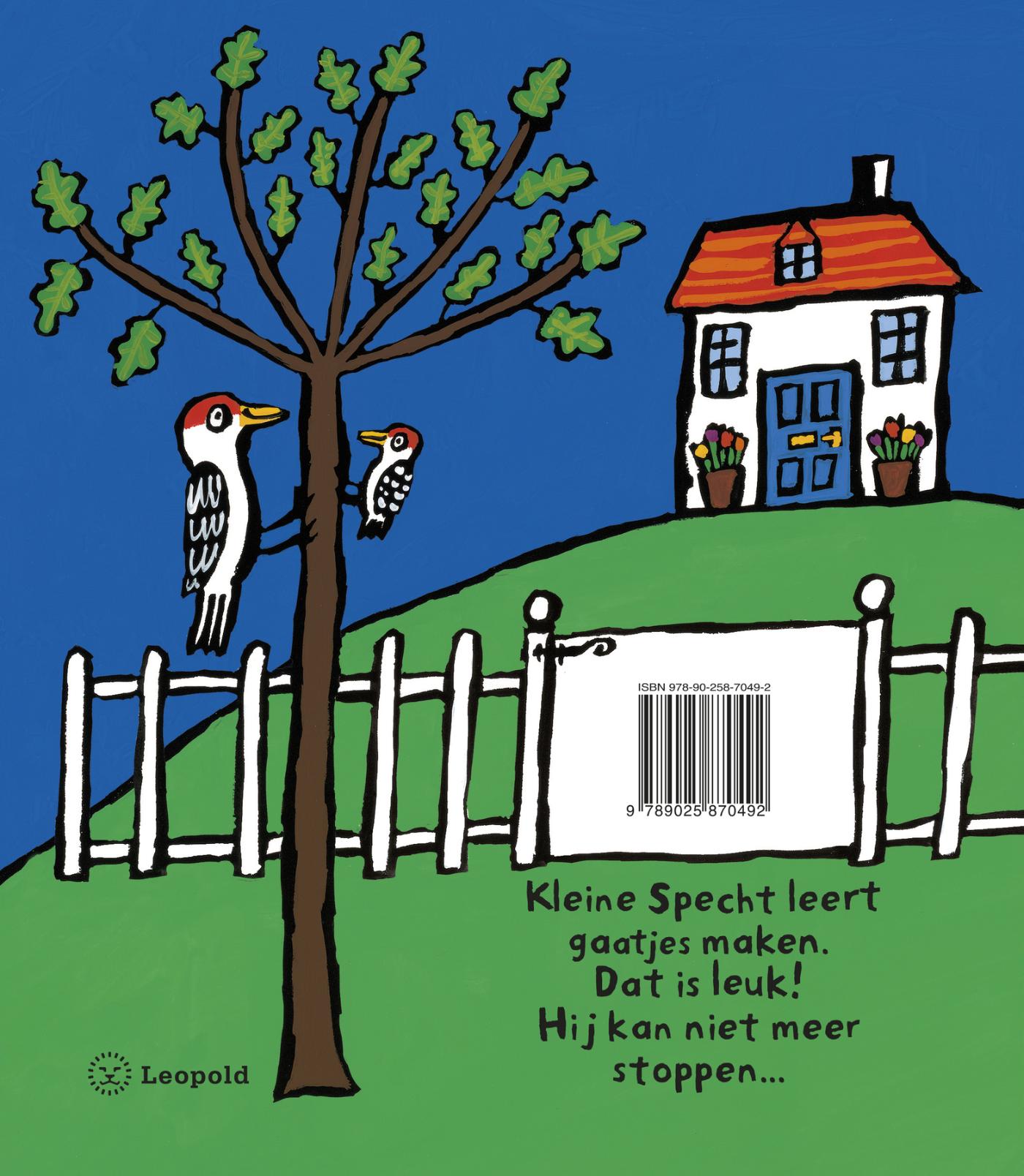 Achterkant van Klop, klop, klop