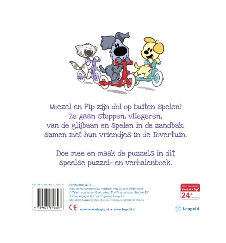 Achterkant van Woezel & Pip - Buiten spelen