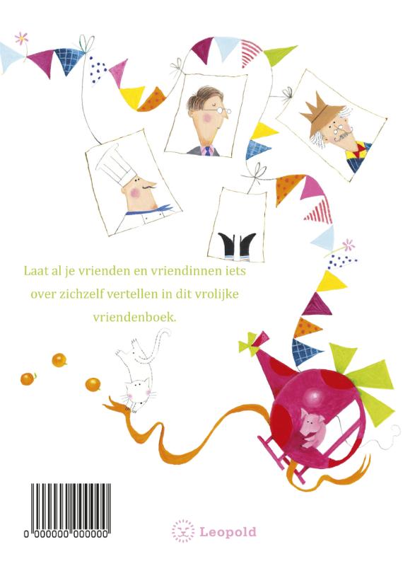 Achterkant van Vriendenboek