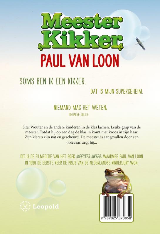 Achterkant van Meester Kikker