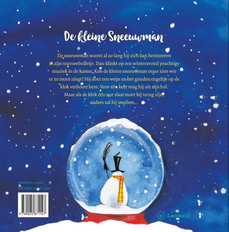 Achterkant van De kleine sneeuwman